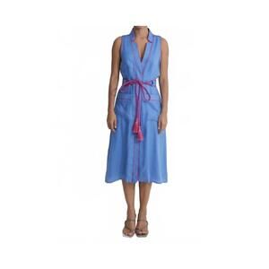 NEW KLEID celine midi dress in cobalt